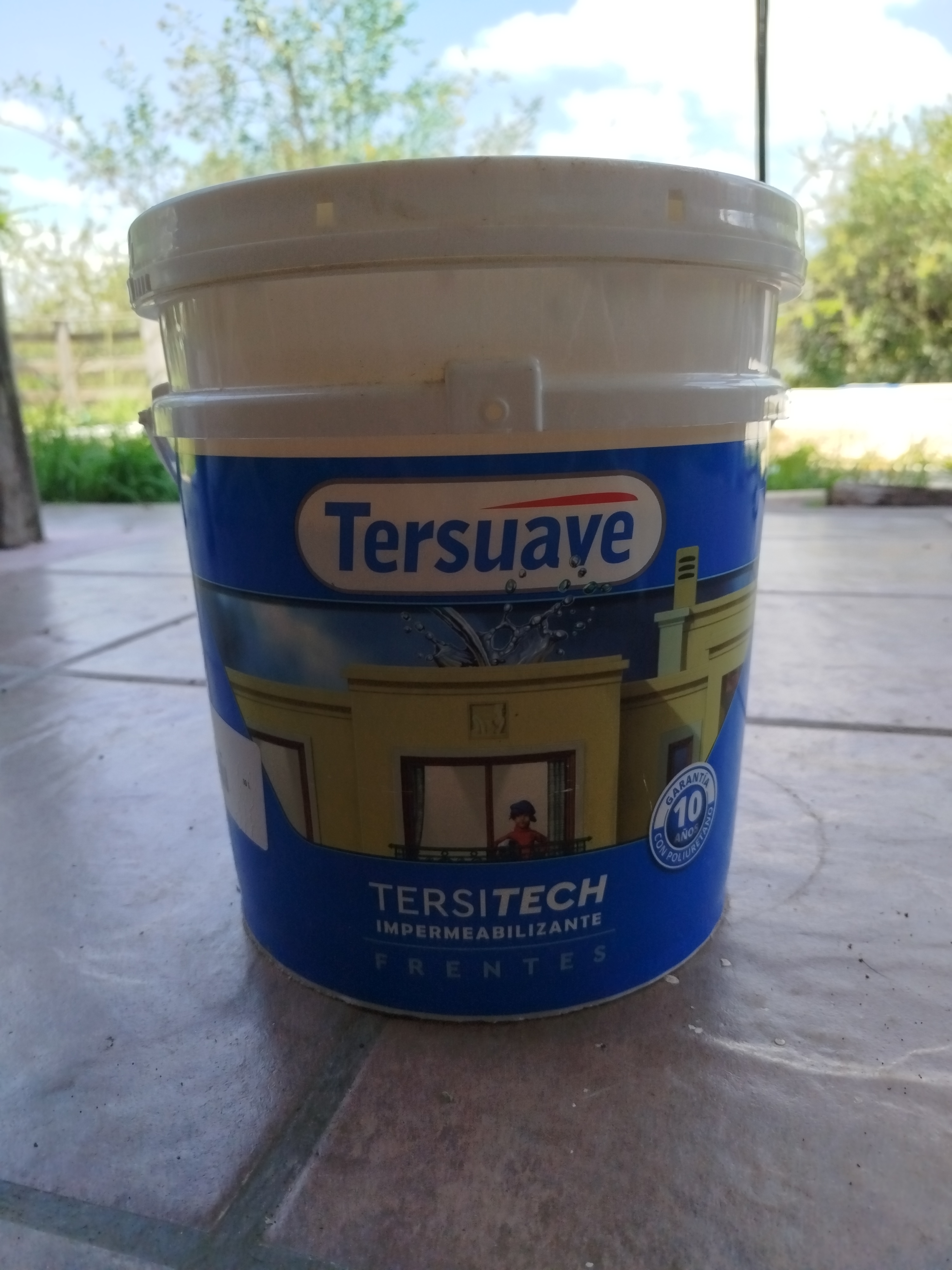 pintura impermeabilizante frentes. color bco. nuevo sin abrir 10lts