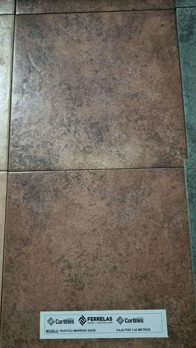 Cortinez Rustico Marron 30x30
