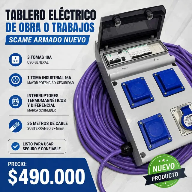 Tablero electrico movil