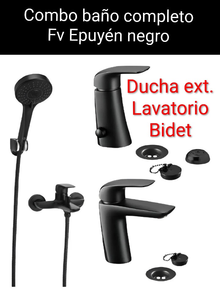 Liquidación grifería FV cromo y megra