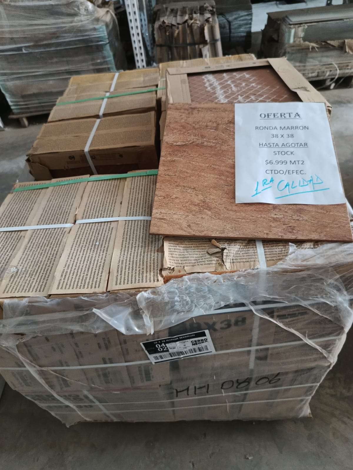 Oportunidad de lote ceramicos