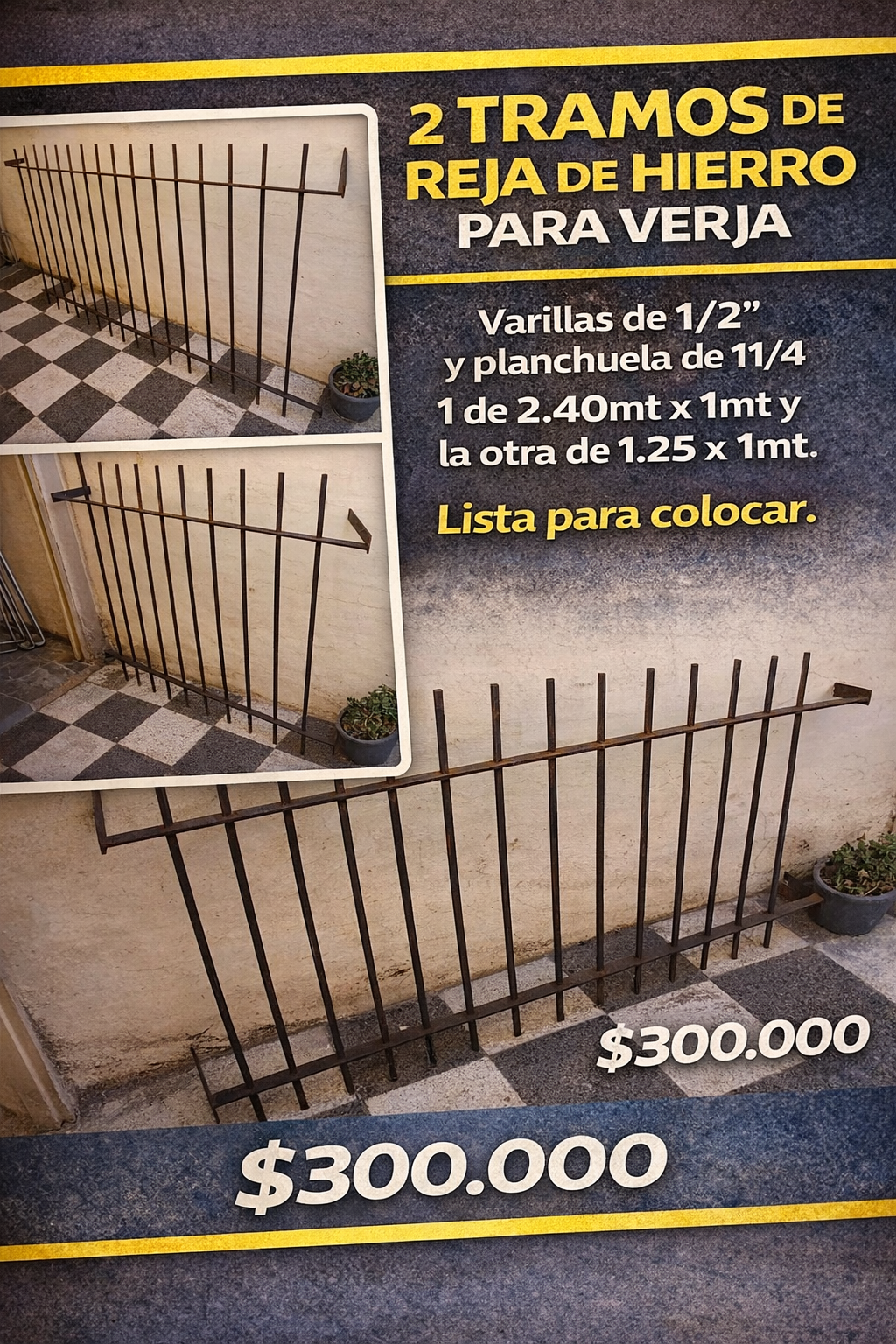 Excelentes rejas para verjas