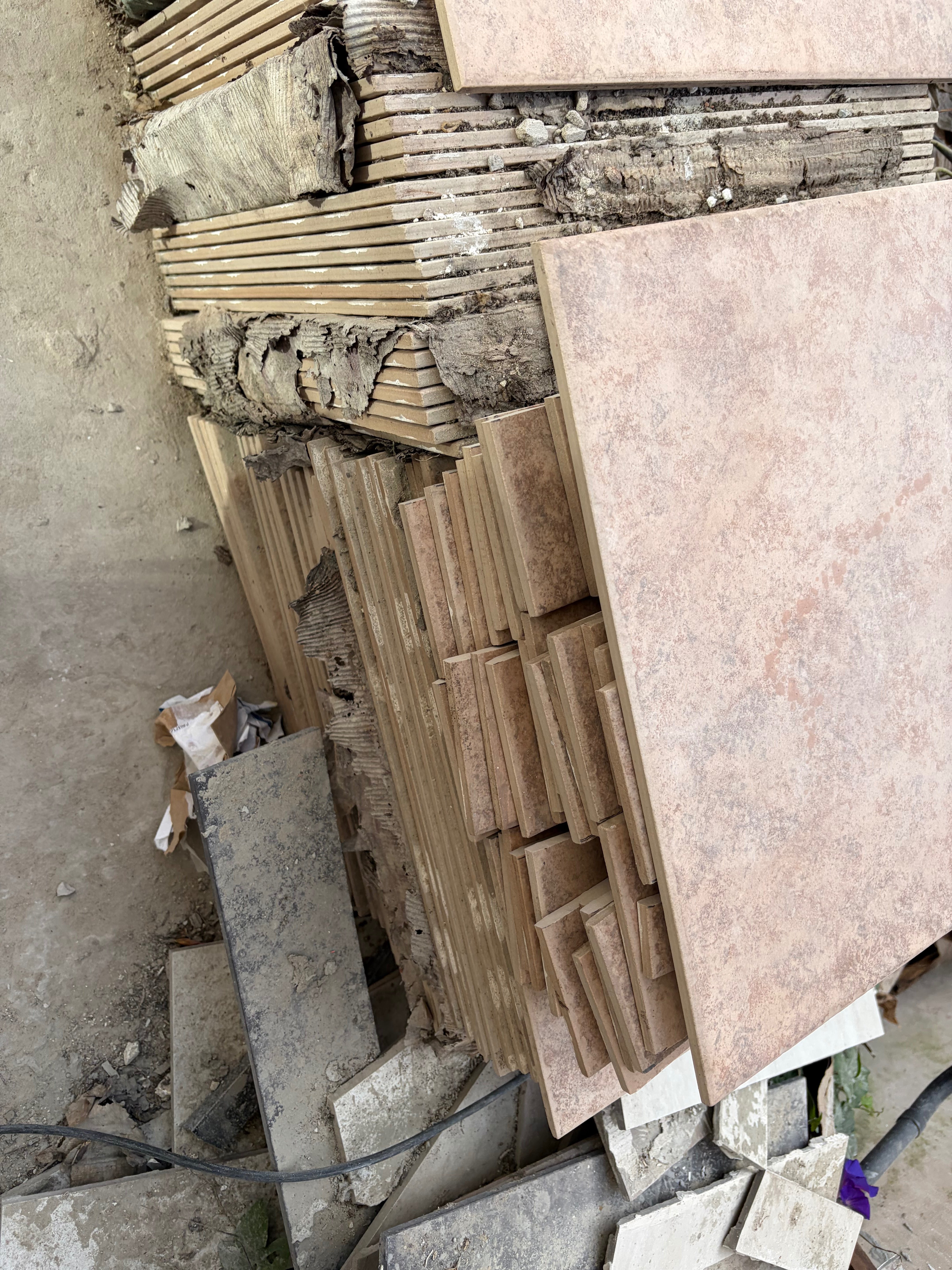 Ceramicas sobrantes para casa y jardin