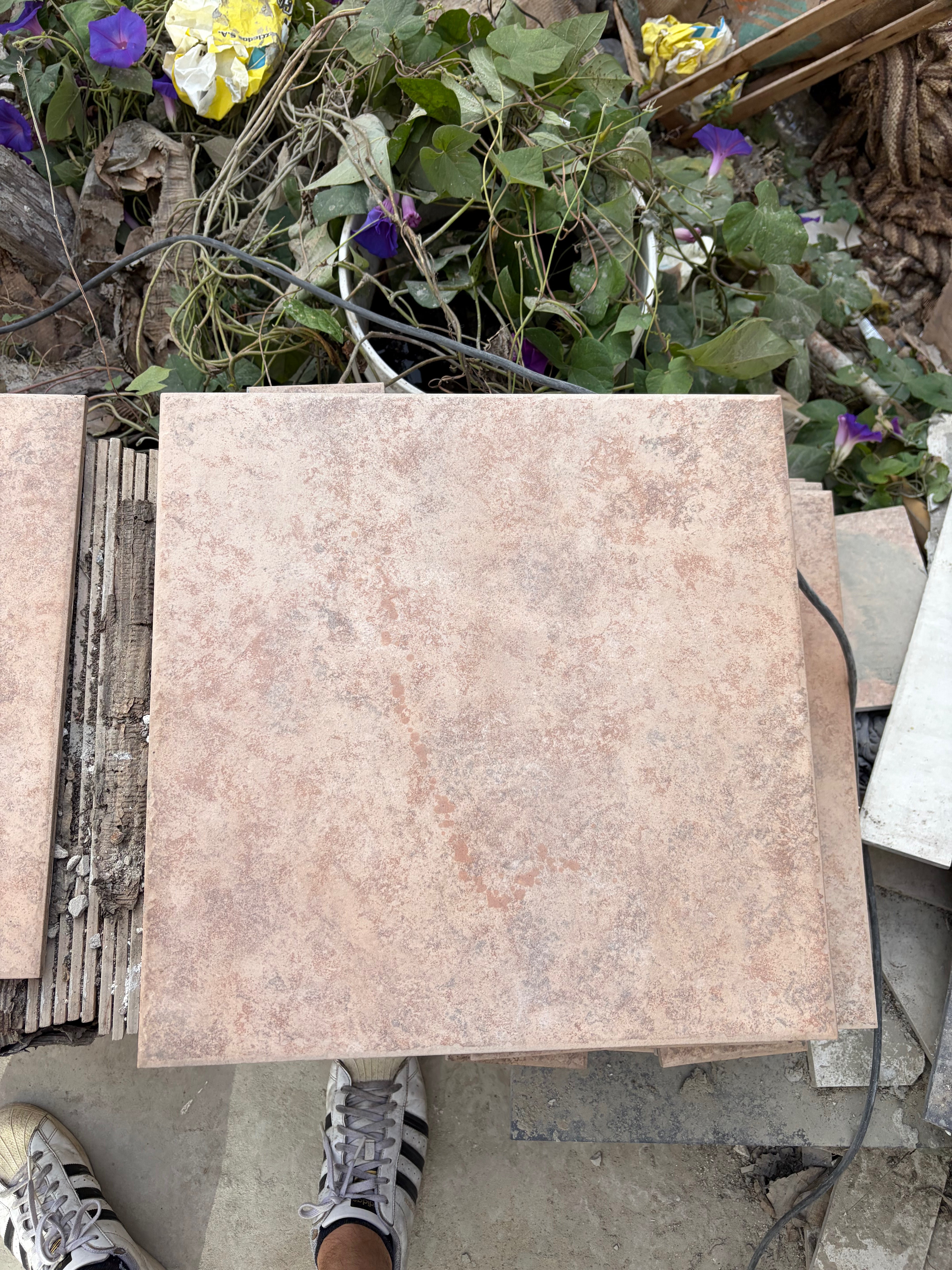 Ceramicas sobrantes para casa y jardin