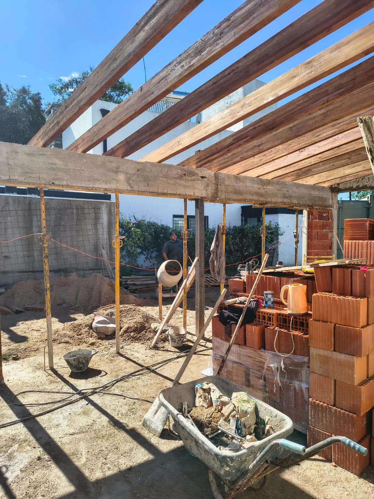 Liquido vigas de madera!