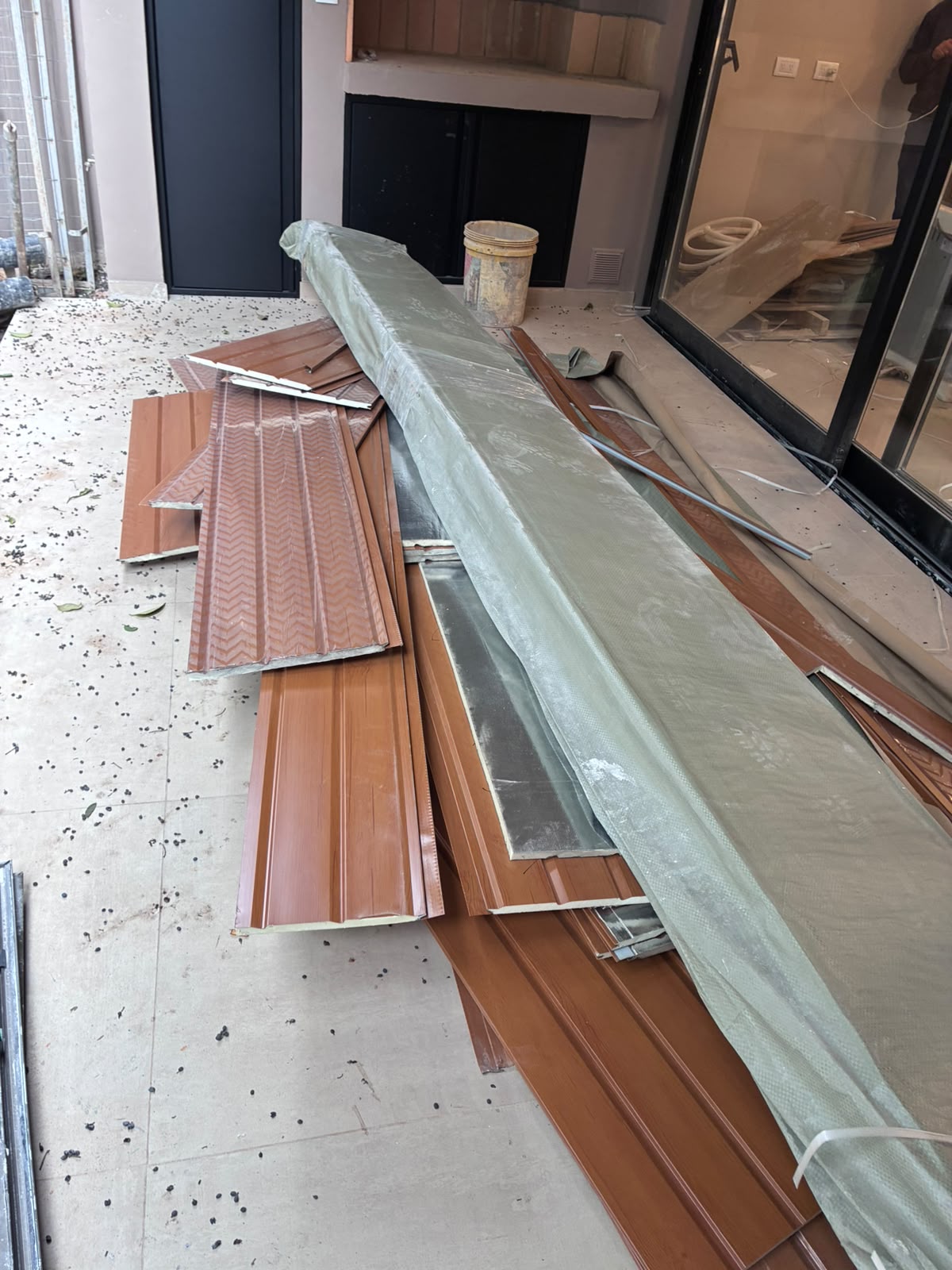 revestimiento para exterior simil madera caja cerrada mas muchos sobrantes!