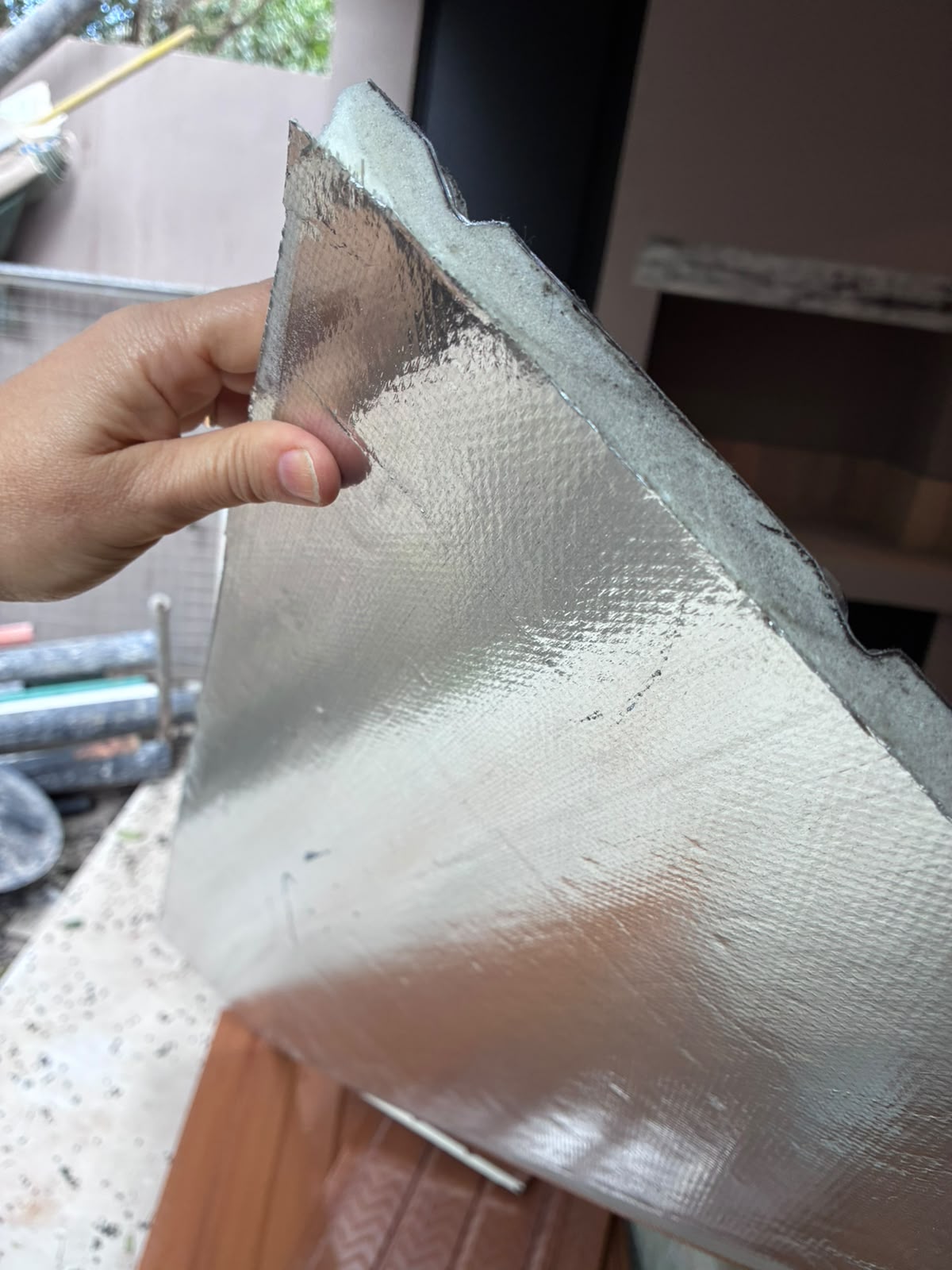 revestimiento para exterior simil madera caja cerrada mas muchos sobrantes!