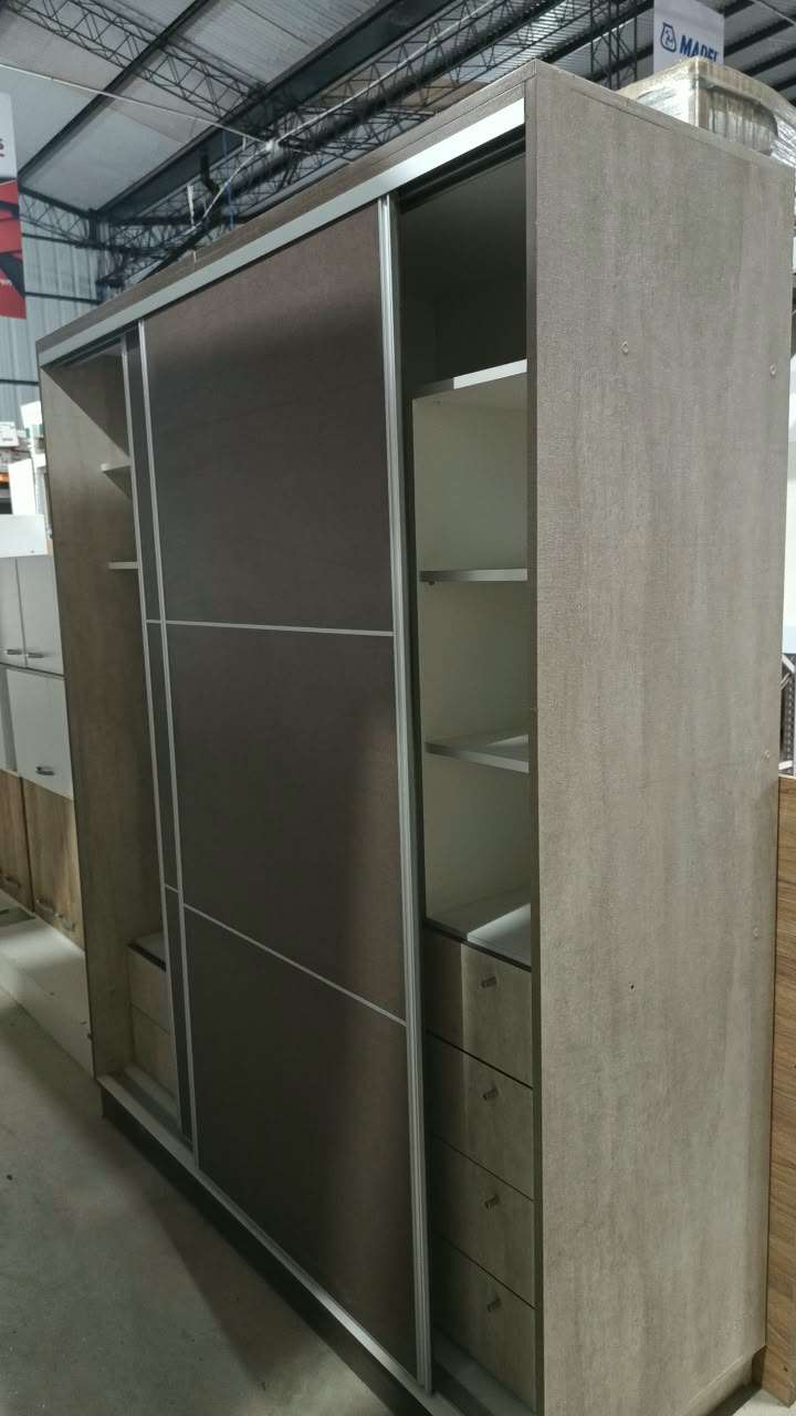 Placard 2 puertas 1.80x2.00mts gris