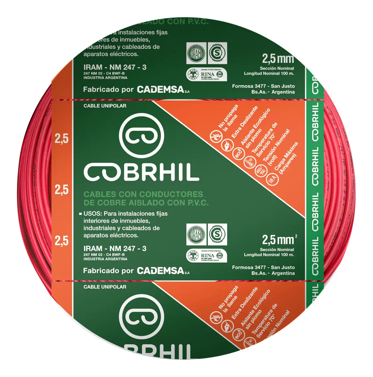 Tablero electrico armado movil, para obra o taller. Cable unipolar 2,5mm2 y 6mm2