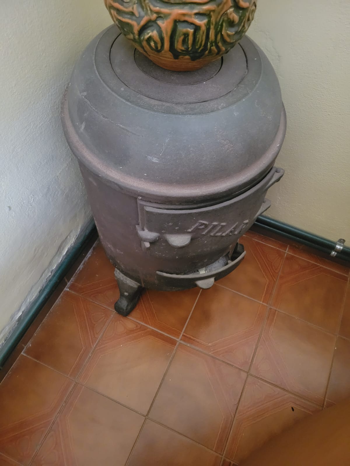 salamandra de hiero fundido
